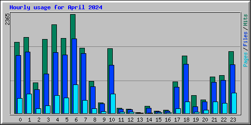 Hourly usage for April 2024