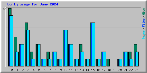 Hourly usage for June 2024