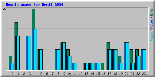 Hourly usage for April 2024