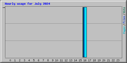 Hourly usage for July 2024